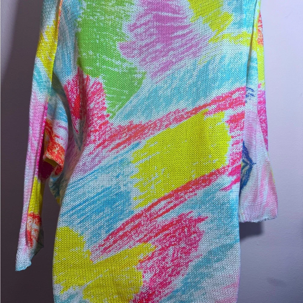 Yolly Italy Colorful Abstract Knit Sweater - Picture 2 of 6